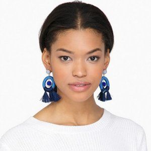 Statement Tuckernuck Blue Birds of Paradise Earrings